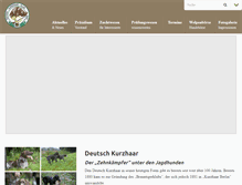 Tablet Screenshot of deutsch-kurzhaar.at